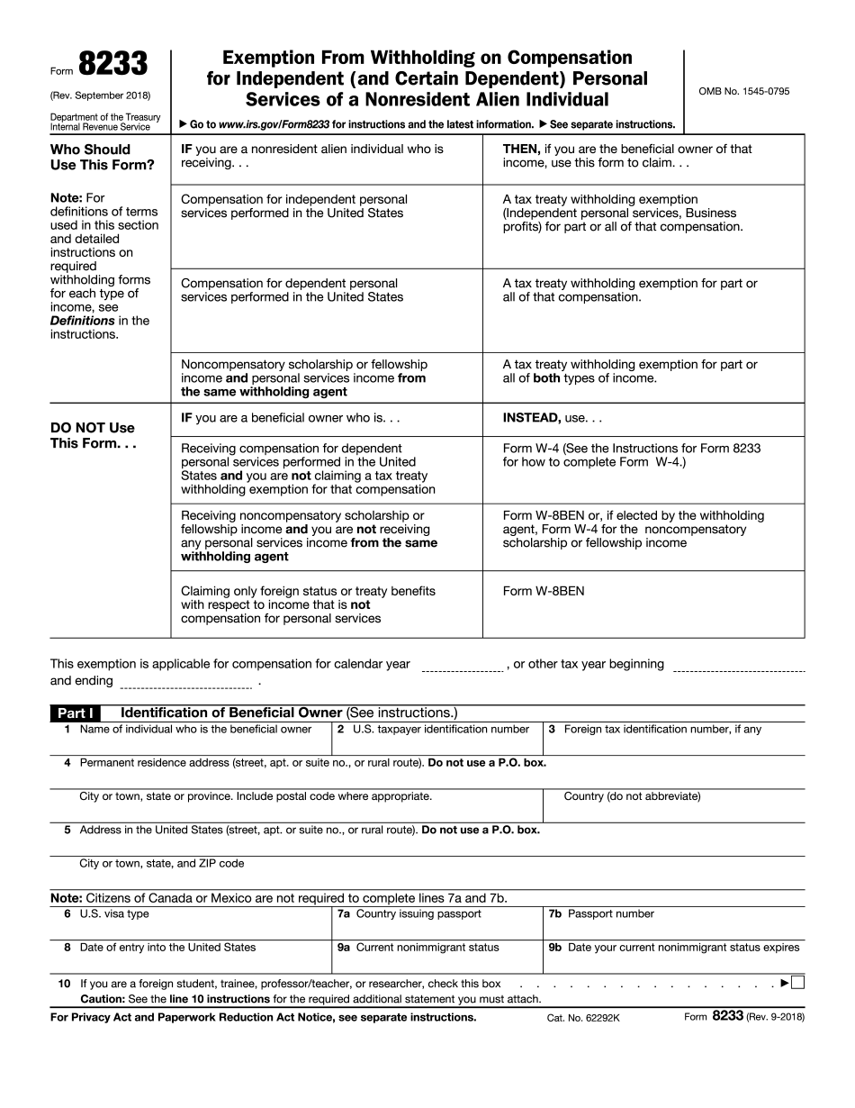 8233 Printable PDF Sample