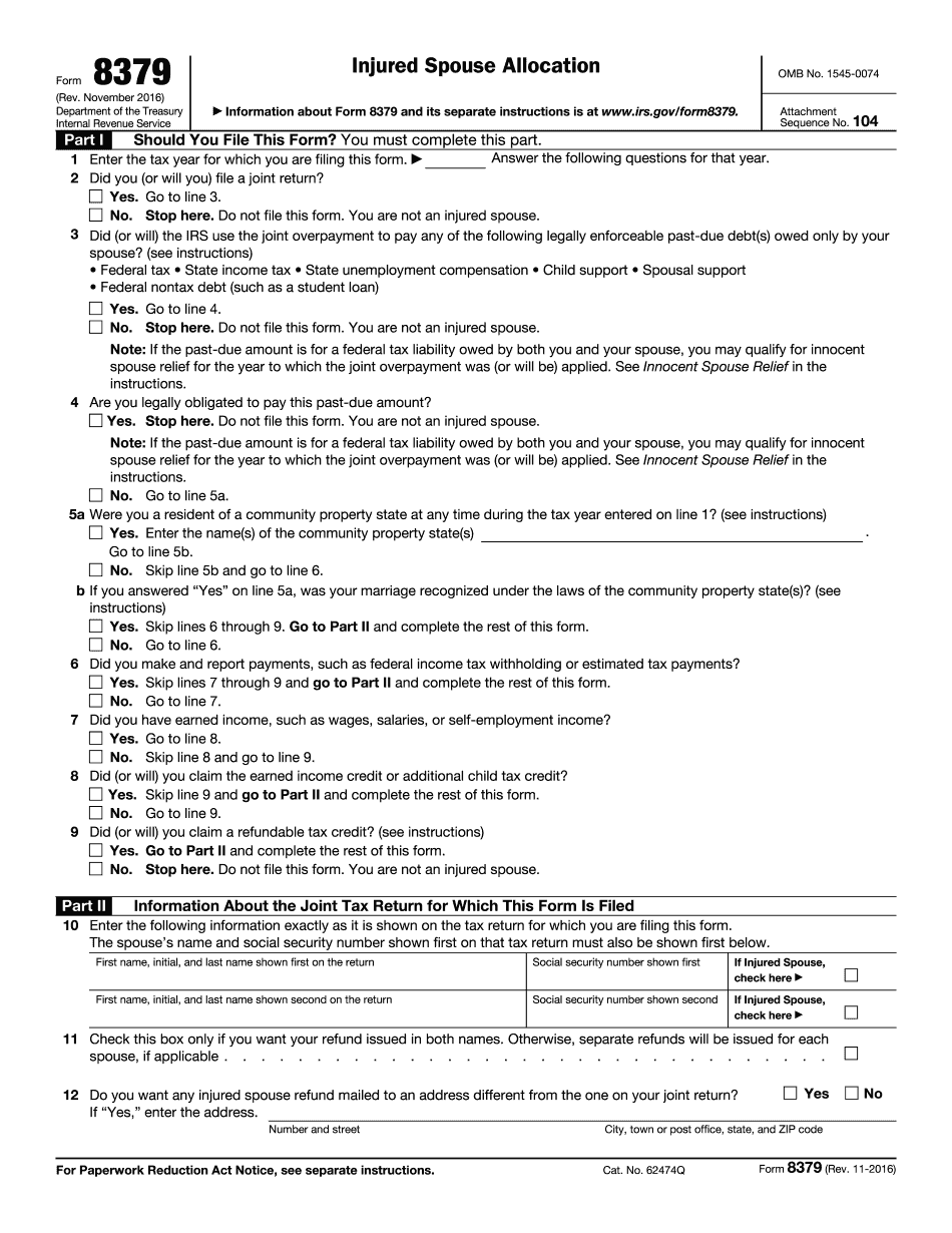 Create Fillable 8379 Form And Cope With Bureaucracy