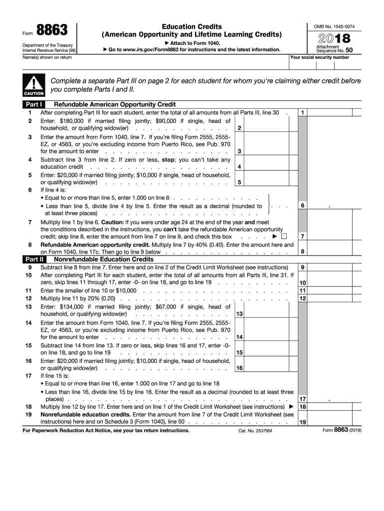 Form 8863 2017 Fill Out Sign Online DocHub