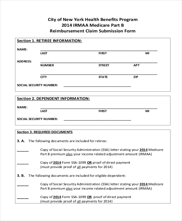 FREE 10 Sample Medicare Forms In PDF MS Word