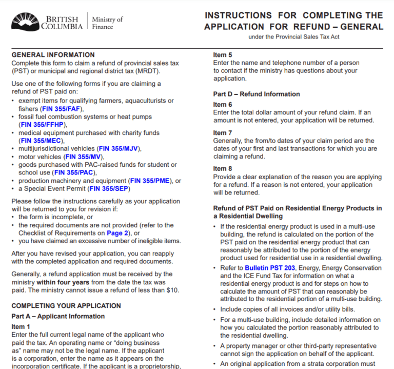 Free Refund Form Template Printable Rebate Form