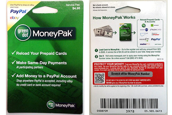 MoneyPak A Popular Prepaid Money Card Opens Path To Fraud Schemes