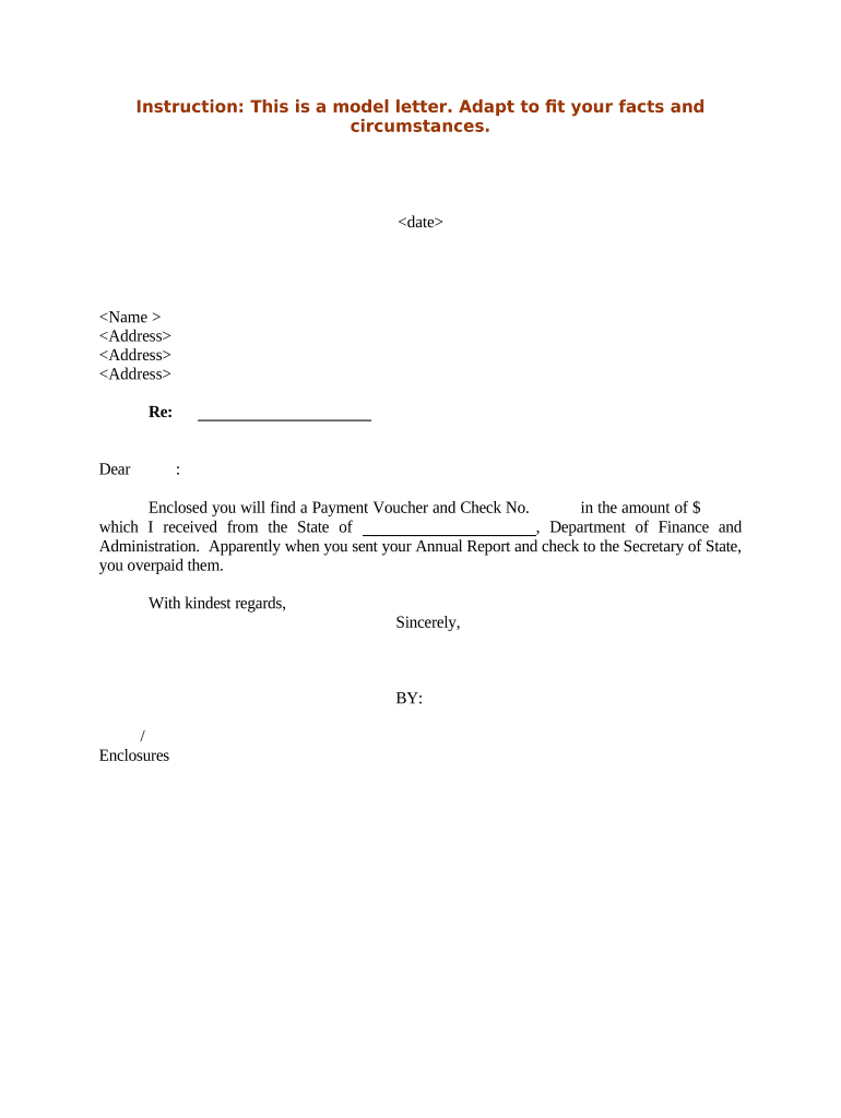 Overpayment Form Fill Out And Sign Printable PDF Template SignNow