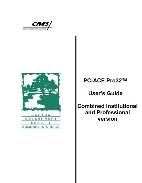 PC ACE Pro32 User s Guide Combined Cahaba GBA