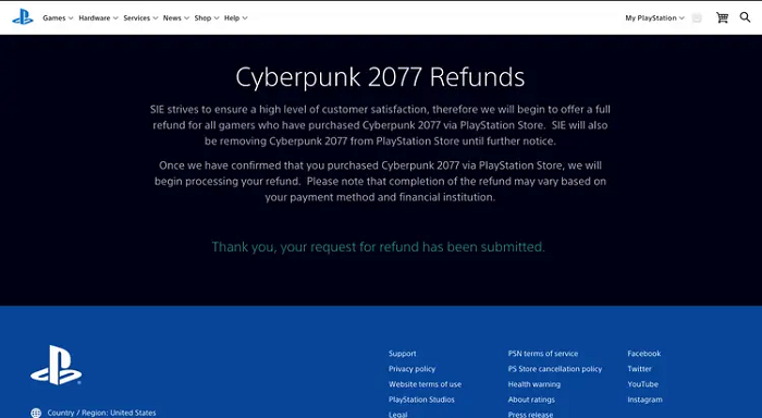 Playstation Support Refund Form Summafinance