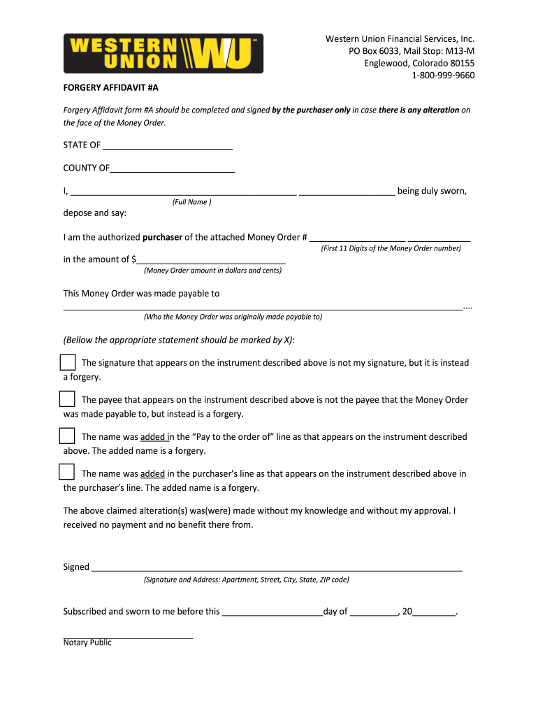 Printable Blank Western Union Money Order Printable Form Templates 