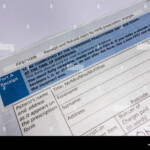 Receipt And Refund Claim For NHS Prescription Charges Paper Form UK