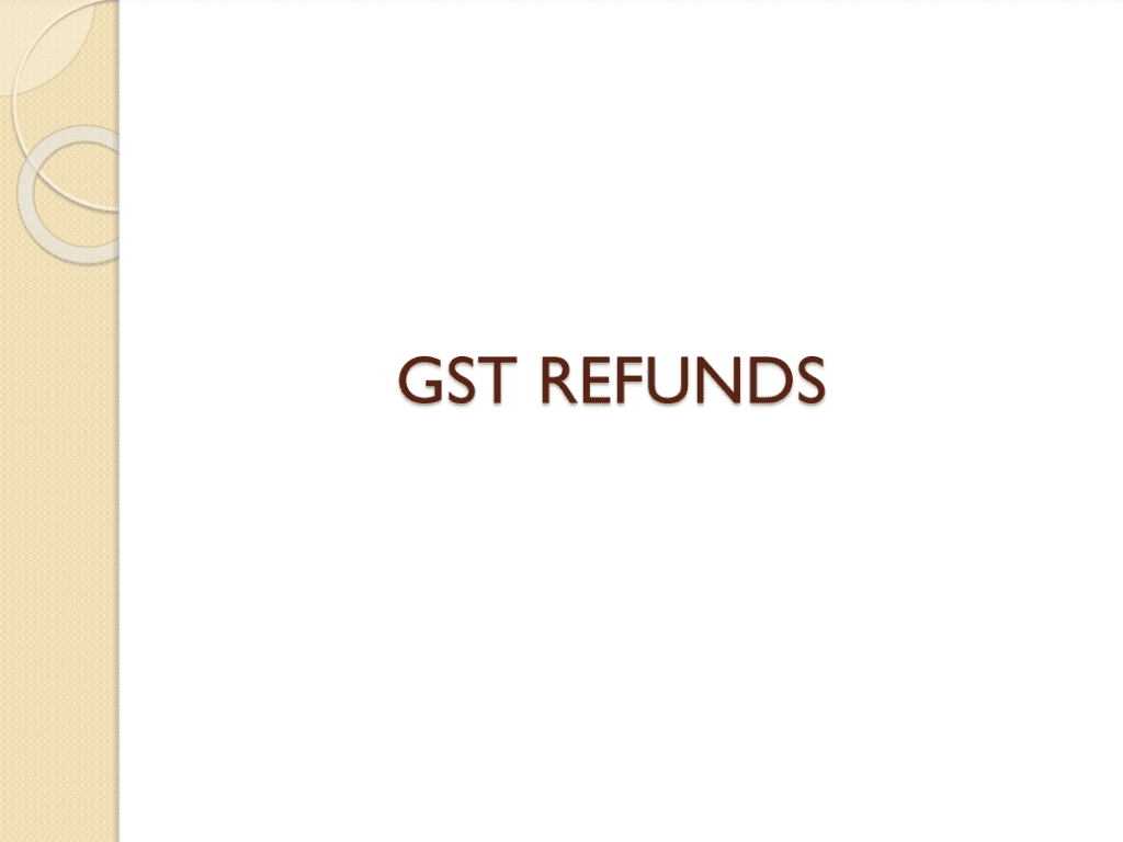 Refund Form Under GST Printable Rebate Form