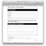 Refund Request Form Template MacTemplates