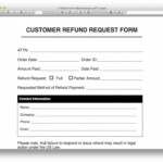 Refund Request Form Template MacTemplates