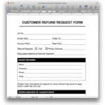 Refund Request Form Template MacTemplates Words To Use Refund