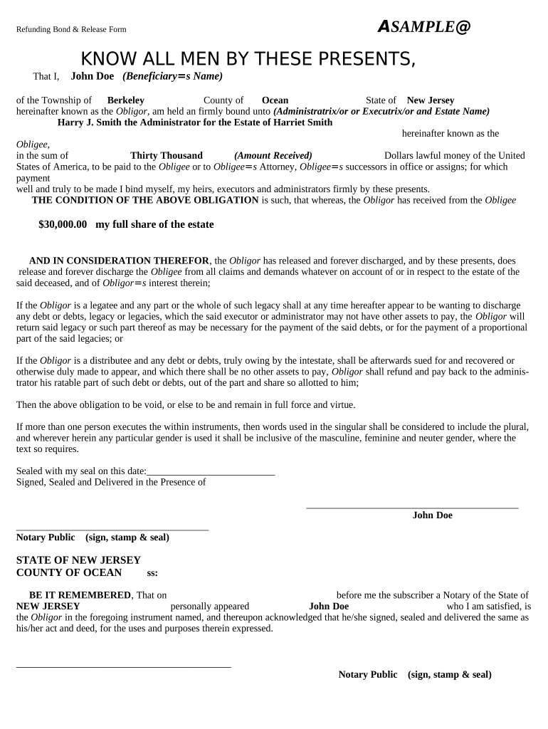 Refunding Bond Form Fill Out And Sign Printable PDF Template SignNow