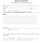 Request For Abatement Form City Of Amherst Income Tax Department