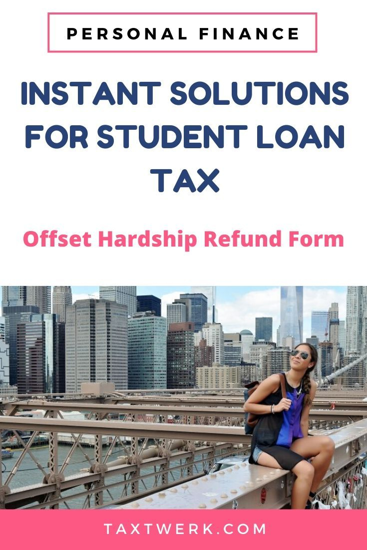Student Loan Tax Offset Hardship Refund Form Tax Offset Refund Form
