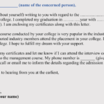 University Application Letter Sample Pdf