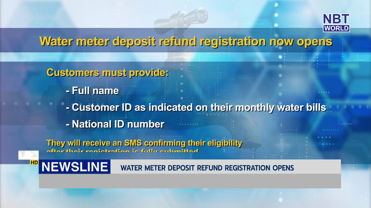 Water Meter Deposit Refund Registration Opens YouTube