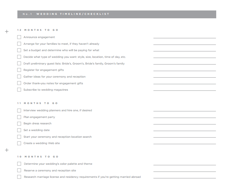 Wedding Planning Pages Free PDF Download