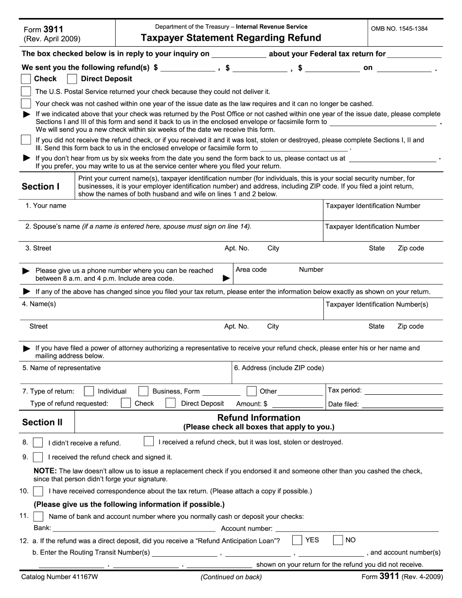 What Can I Do If I Lost My Irs Refund Check Fill Online Printable 